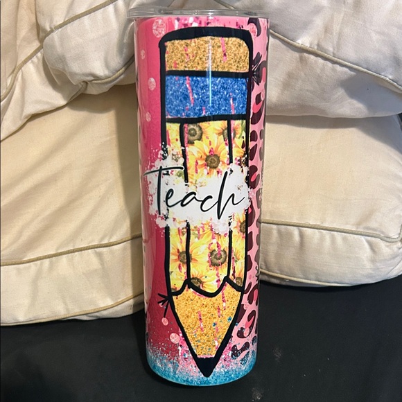 Colorful Teacher Tumbler - Picture 1 of 5